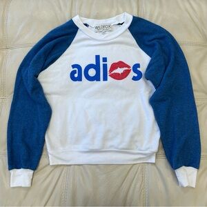 Wildfox “adios” Print Long Sleeve Shirt